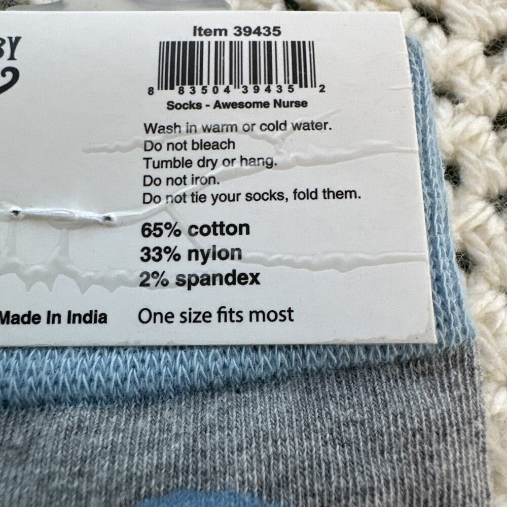Primitives by Kathy LOL Made You Smile Silly Socks Awesome Nurse - Picture 7 of 7